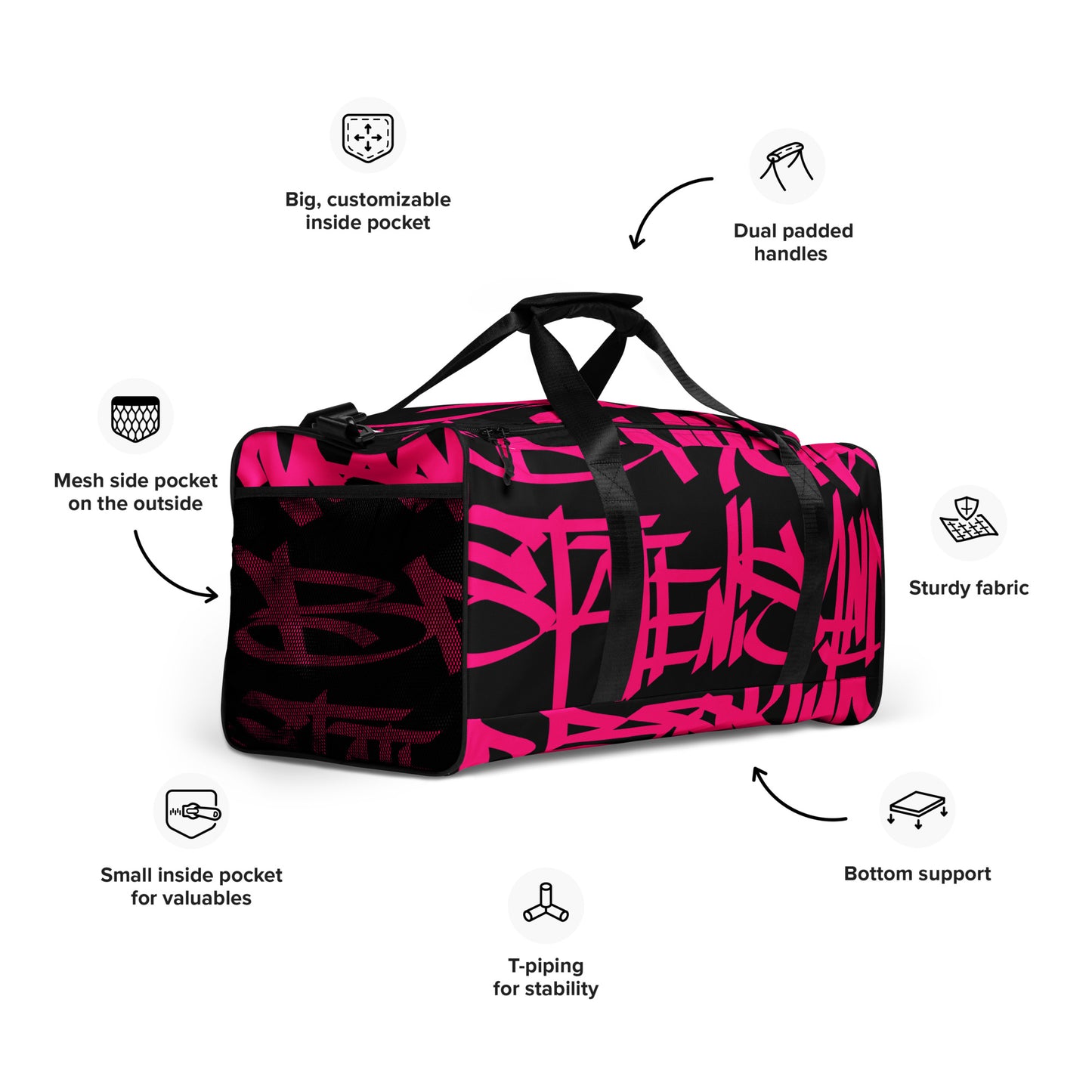 5 Boroughs Duffle Bag Magenta