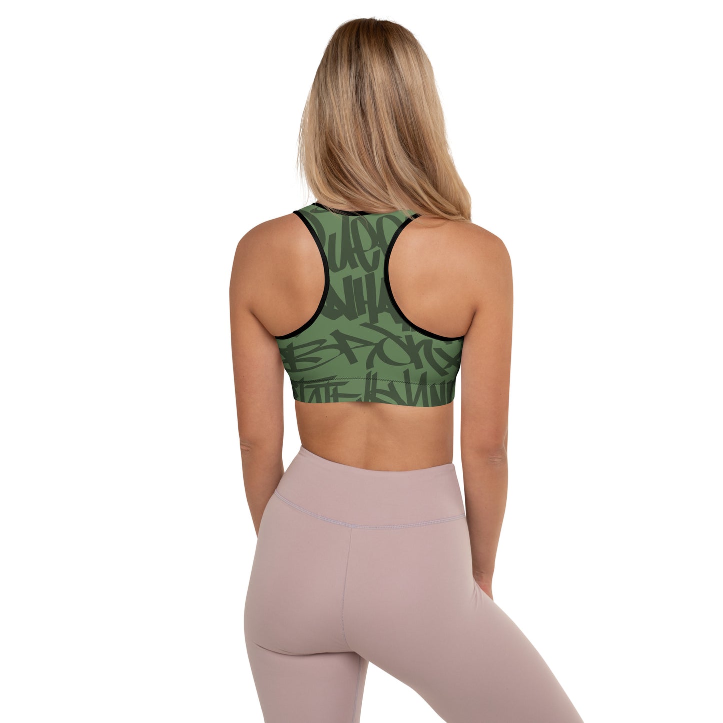 5 Boroughs Padded Sports Bra Olive