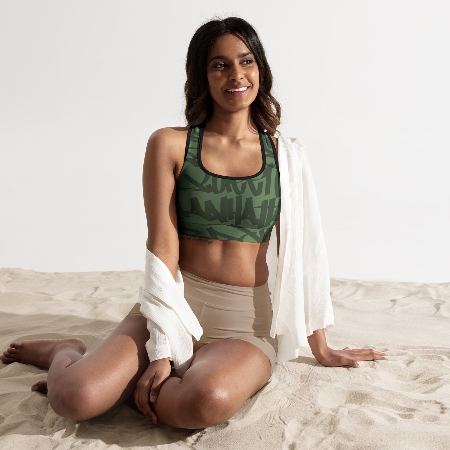 5 Boroughs Padded Sports Bra Olive