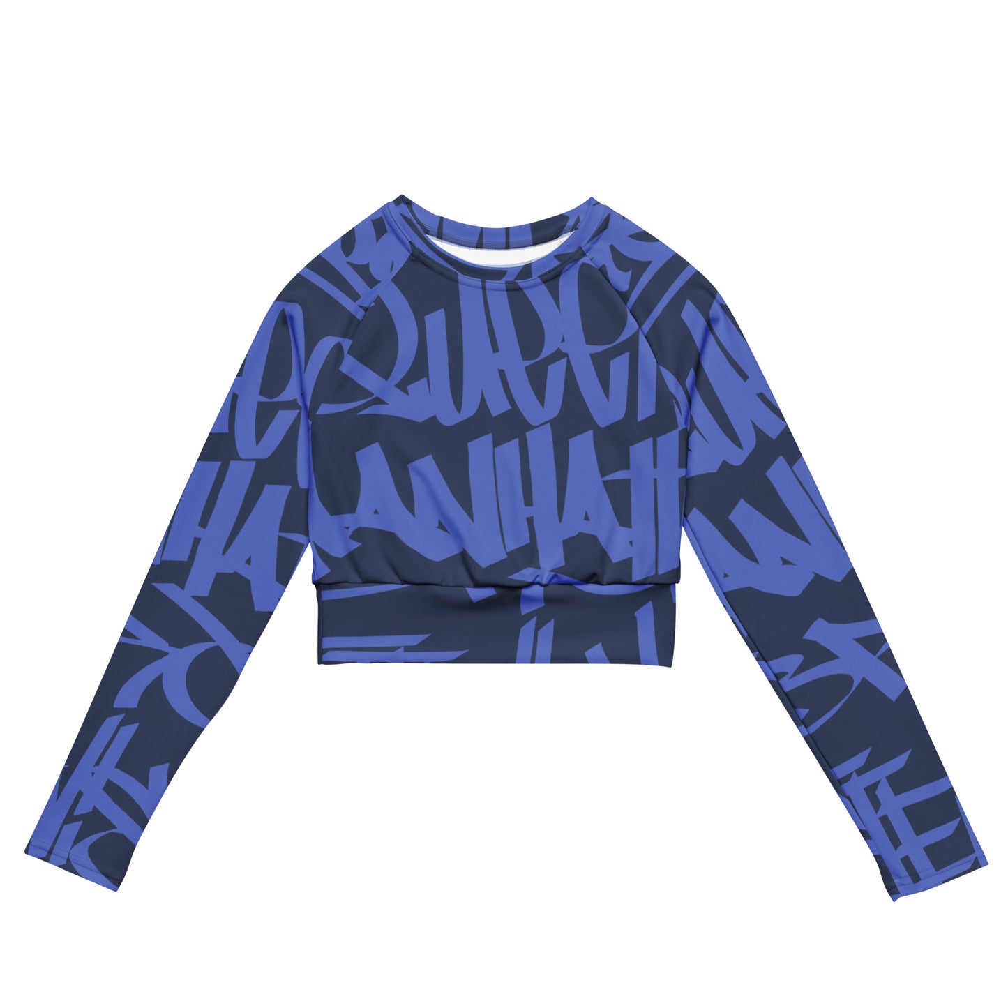 5 Boroughs Long-sleeve Crop Top Azul