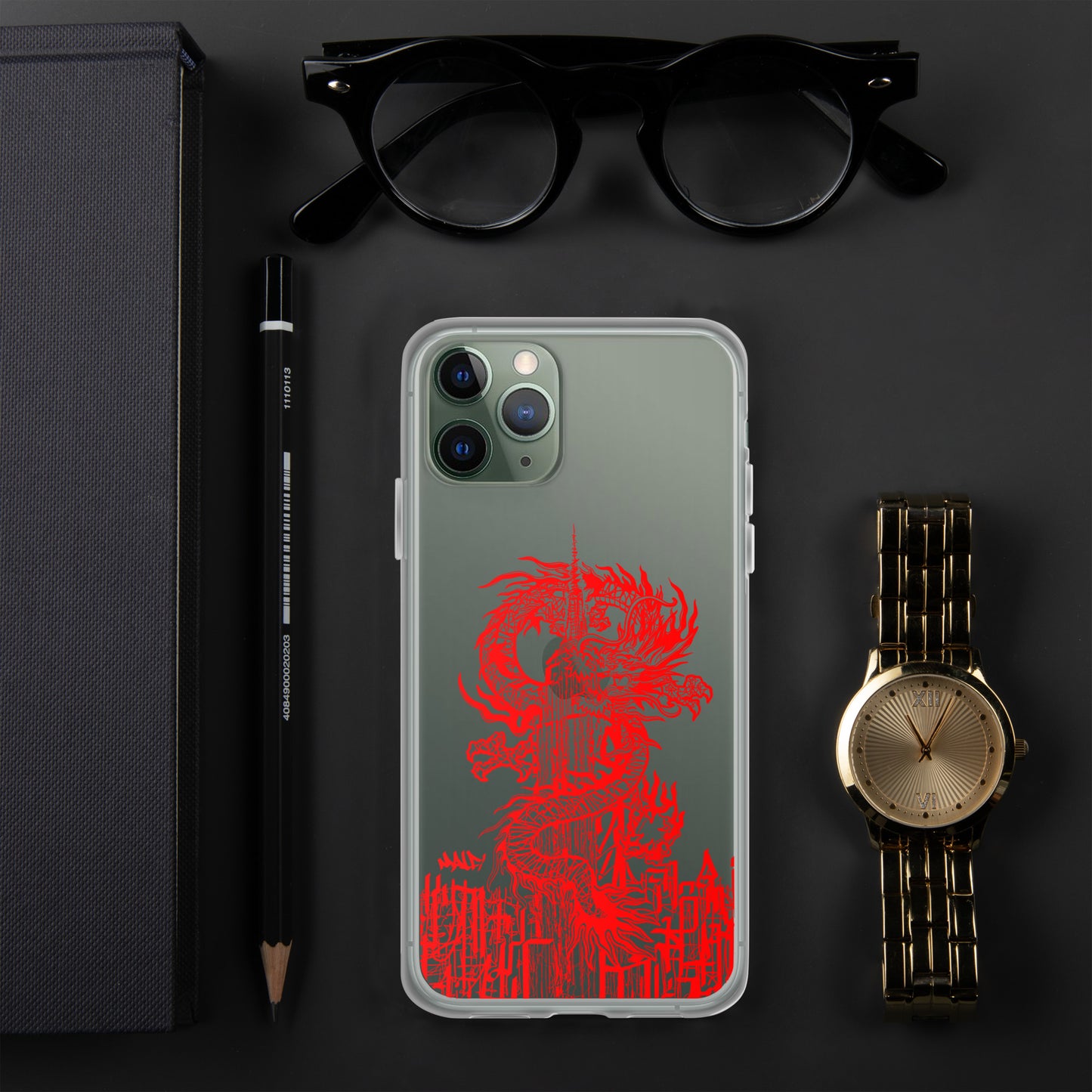 Year Of The Dragon Crimson iPhone® Case