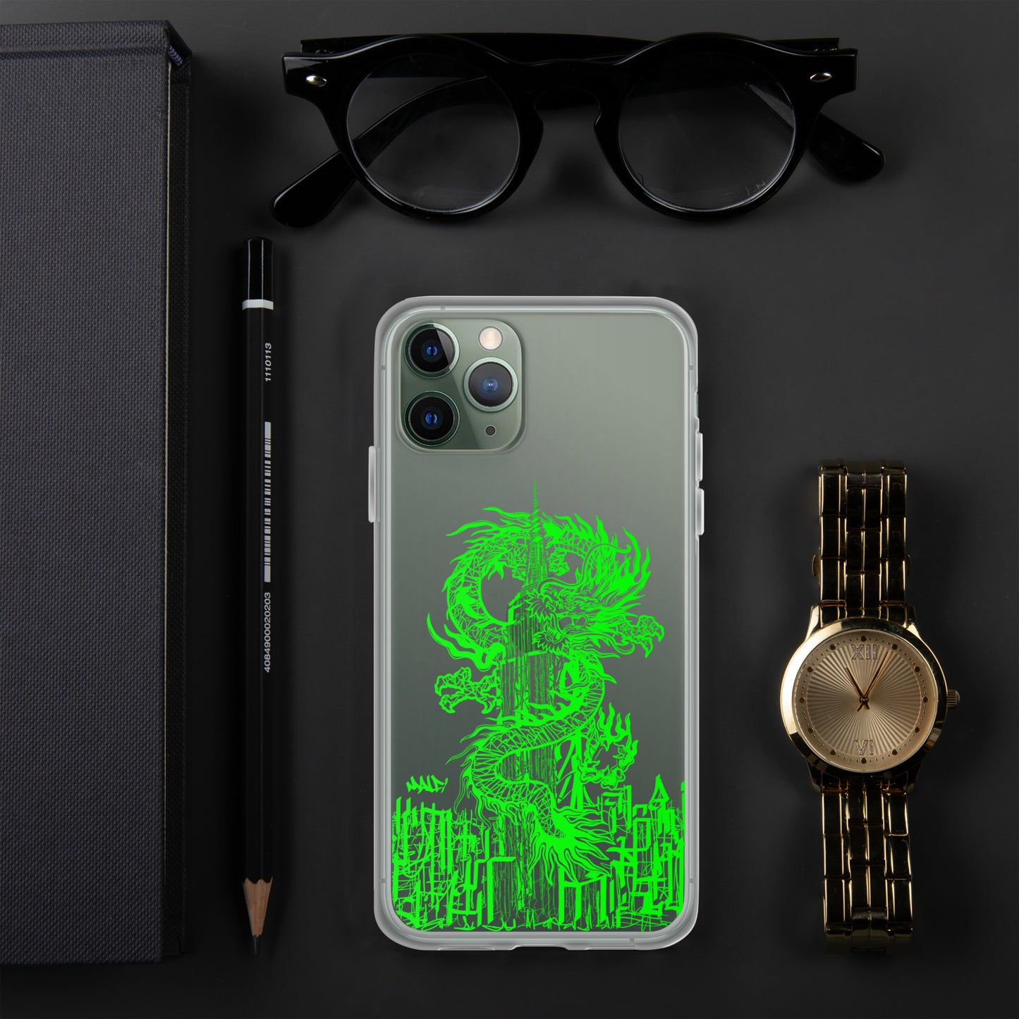 Year Of The Dragon for iPhone® Case Emerald