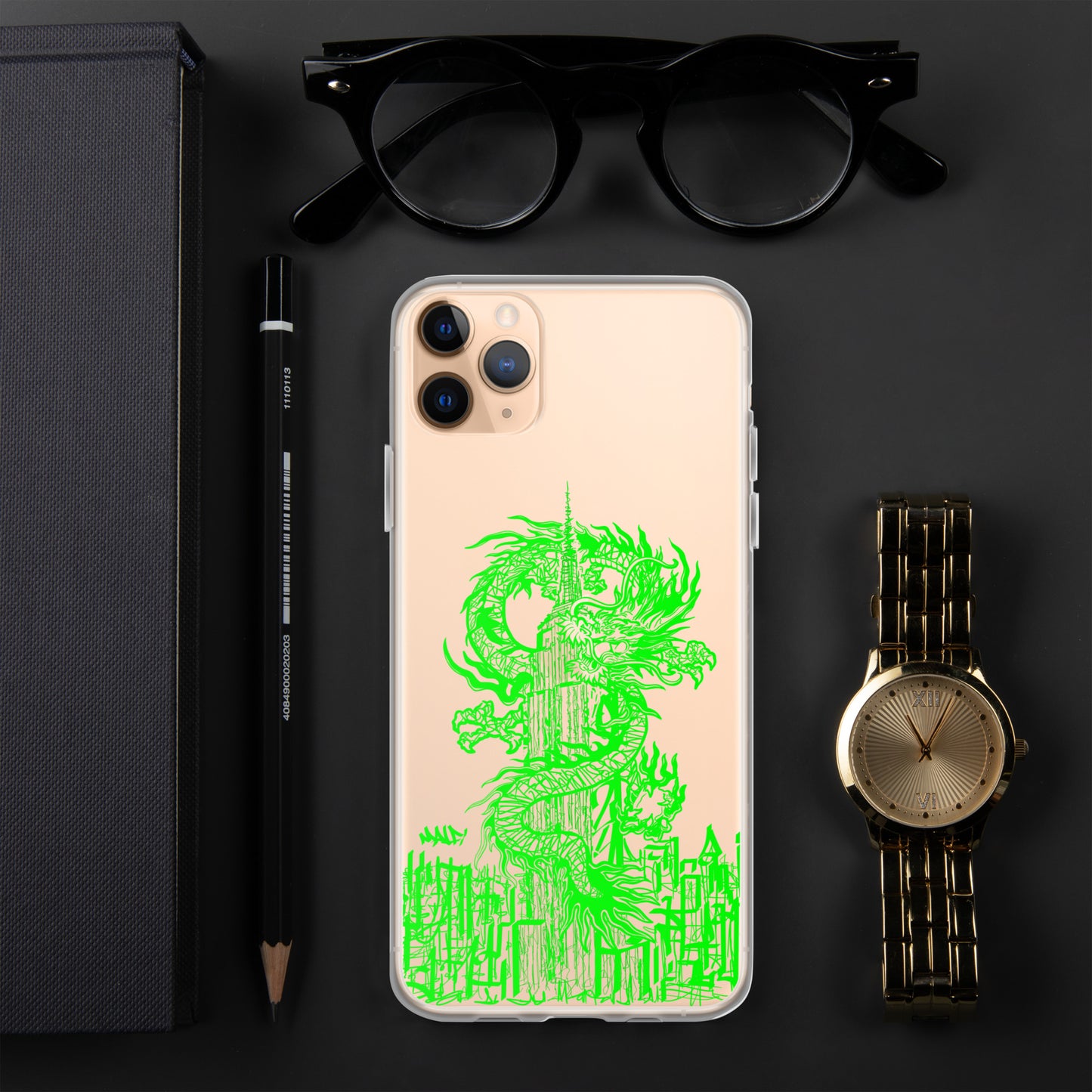 Year Of The Dragon for iPhone® Case Emerald