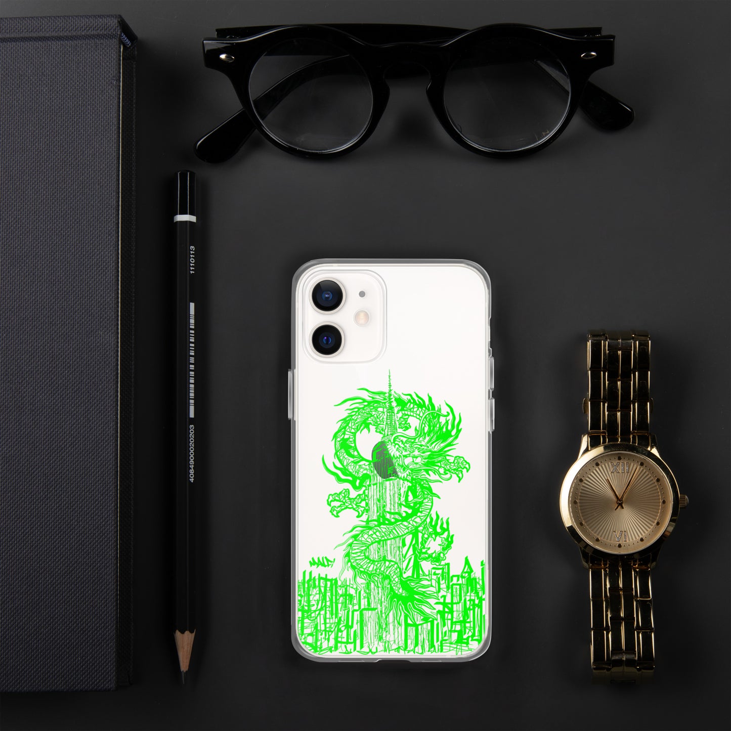 Year Of The Dragon for iPhone® Case Emerald