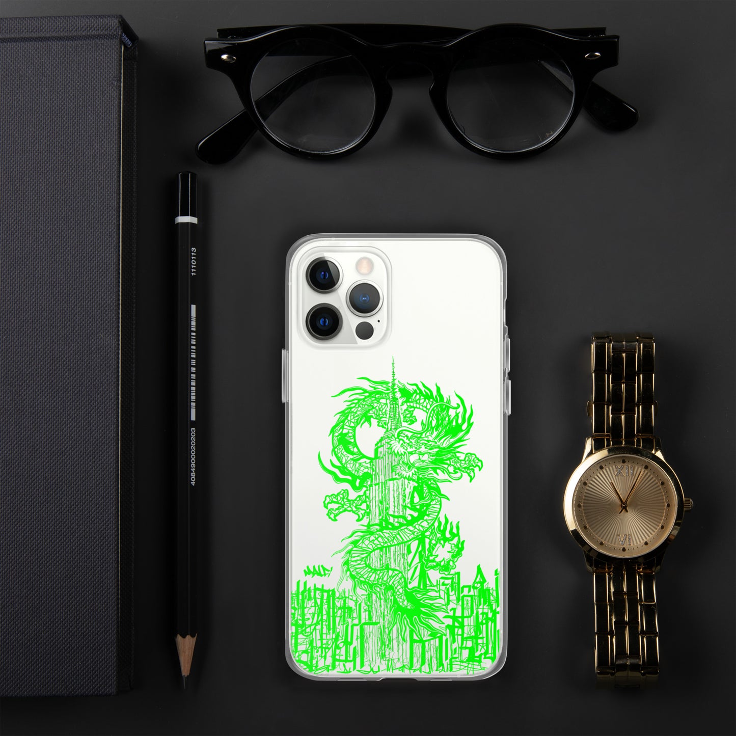 Year Of The Dragon for iPhone® Case Emerald