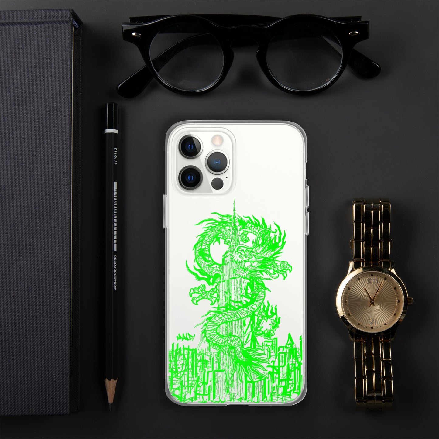 Year Of The Dragon for iPhone® Case Emerald