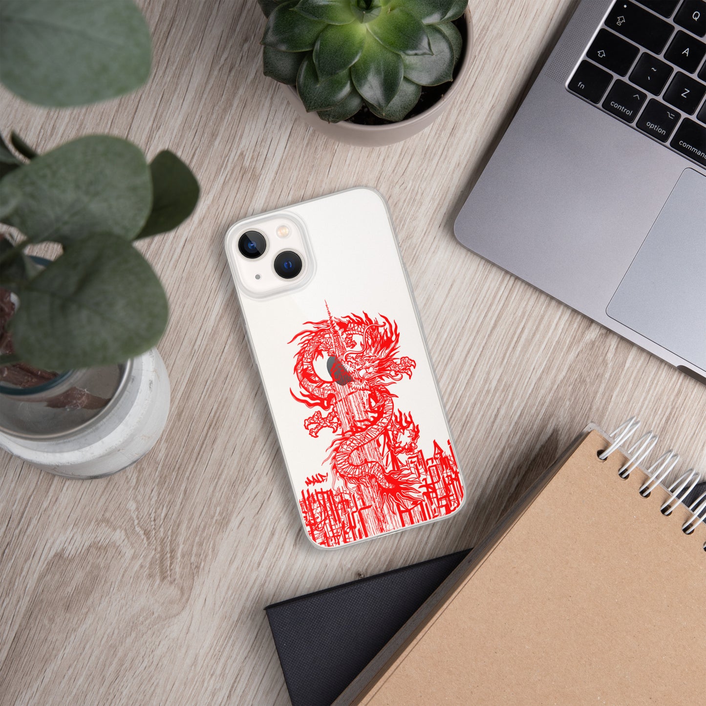 Year Of The Dragon Crimson iPhone® Case