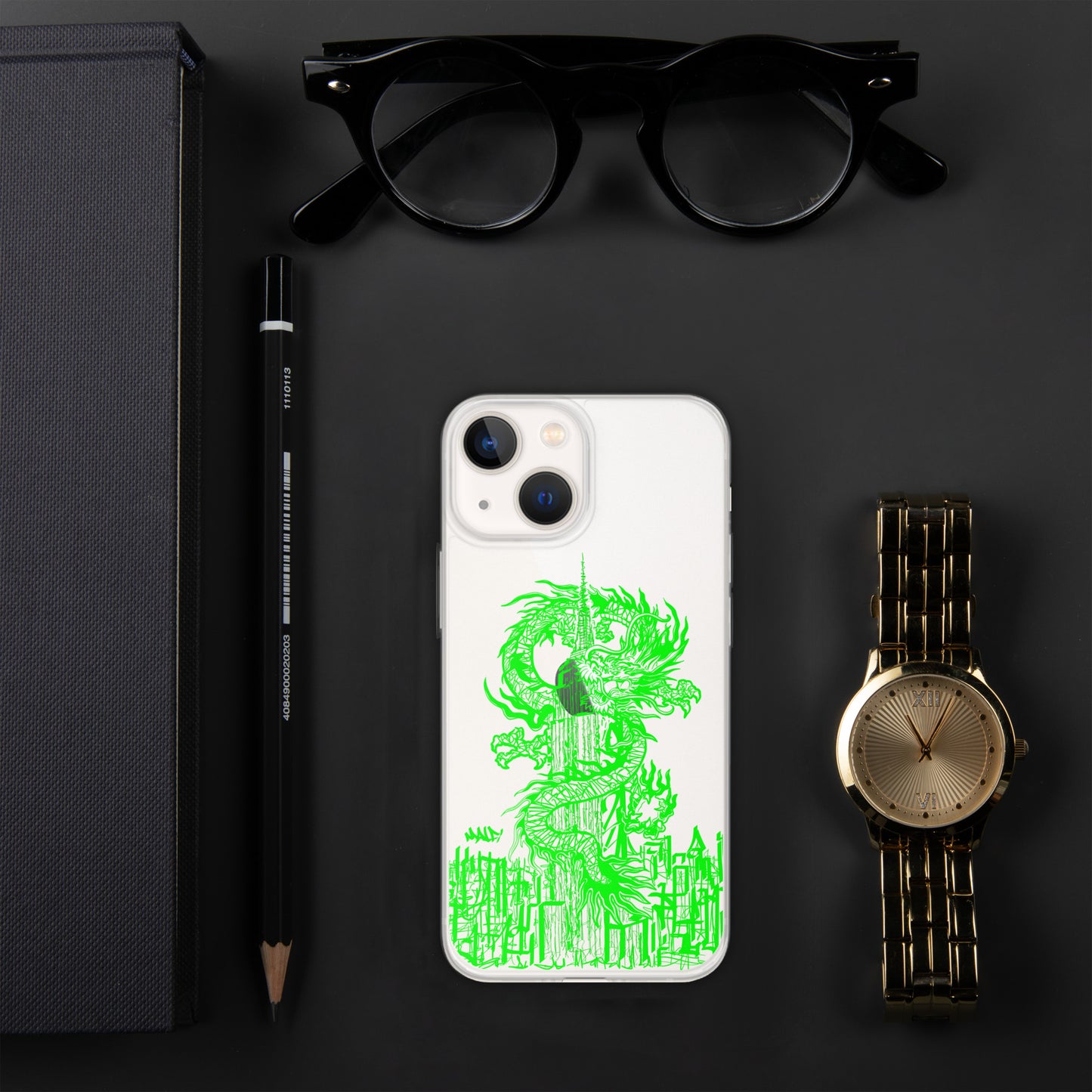 Year Of The Dragon for iPhone® Case Emerald