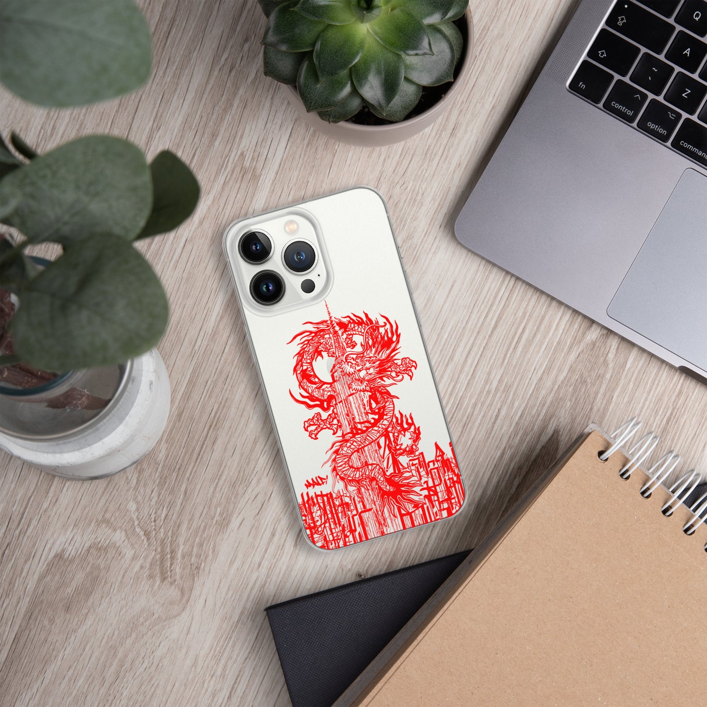 Year Of The Dragon Crimson iPhone® Case