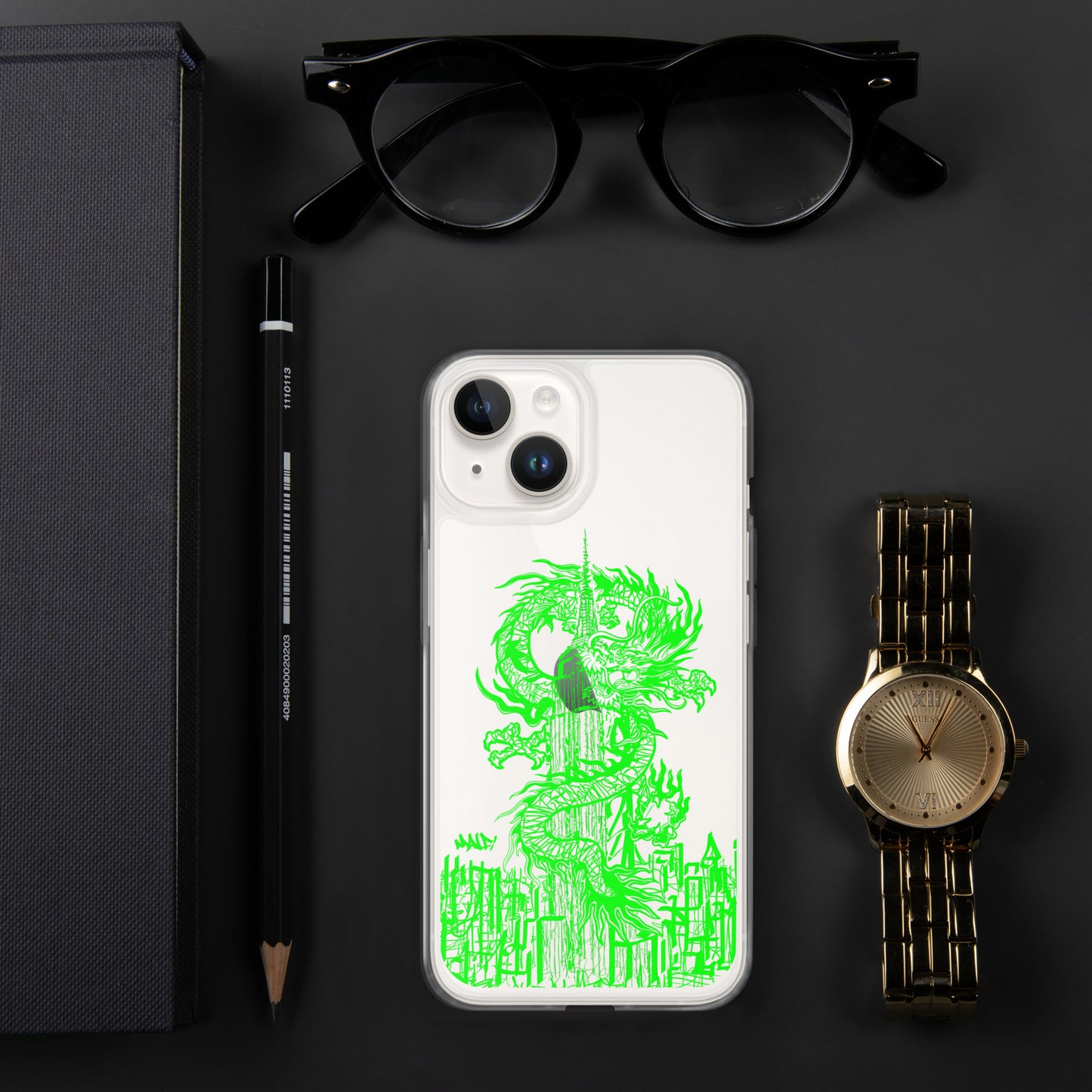 Year Of The Dragon for iPhone® Case Emerald