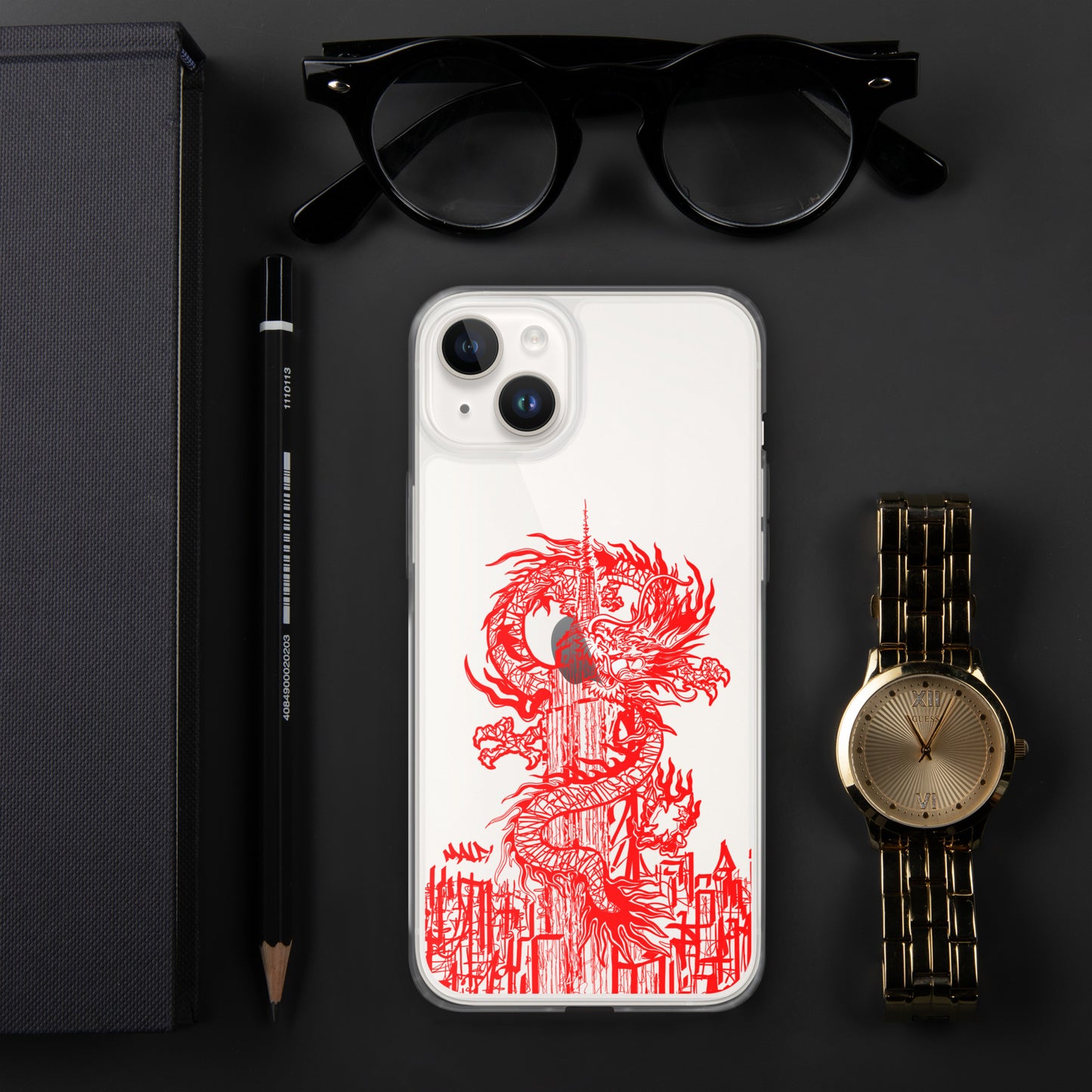 Year Of The Dragon Crimson iPhone® Case