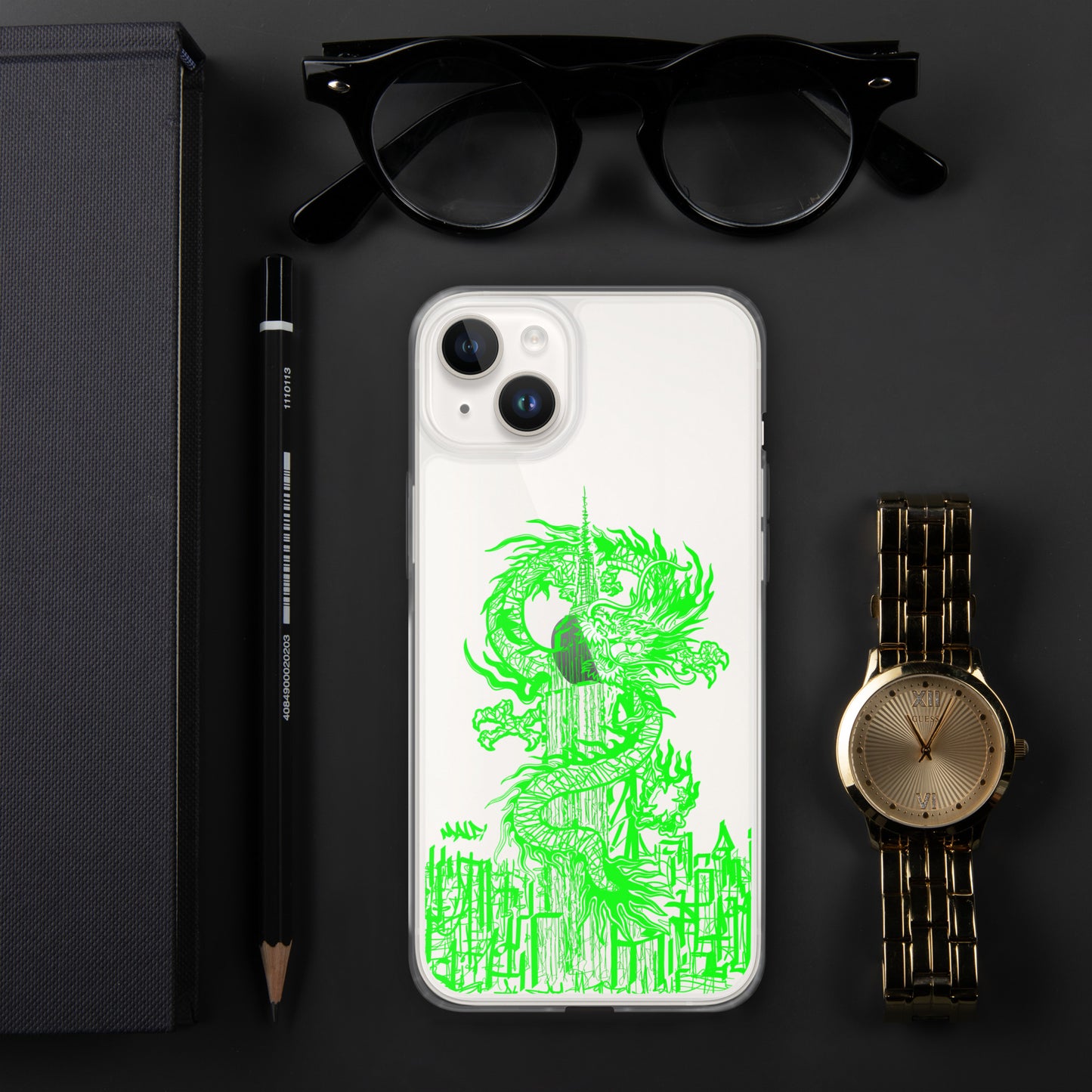 Year Of The Dragon for iPhone® Case Emerald