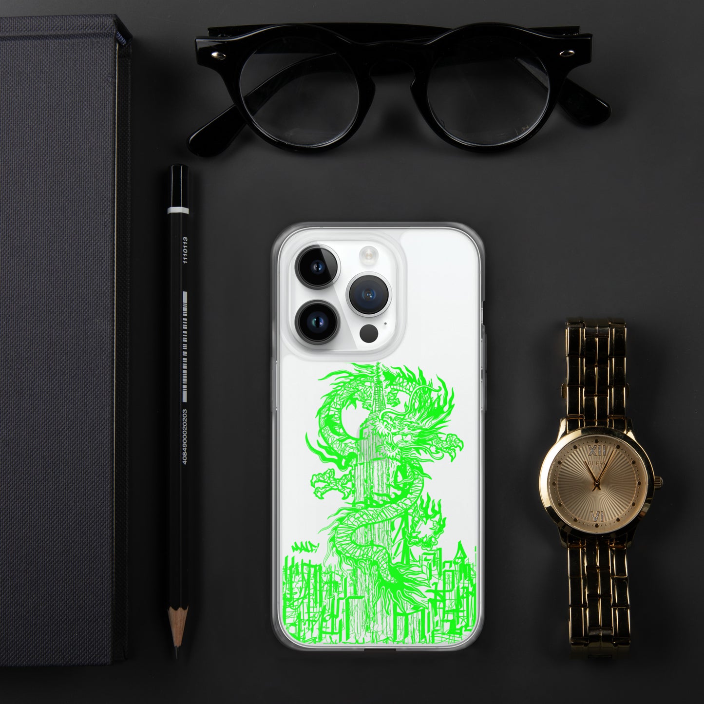 Year Of The Dragon for iPhone® Case Emerald