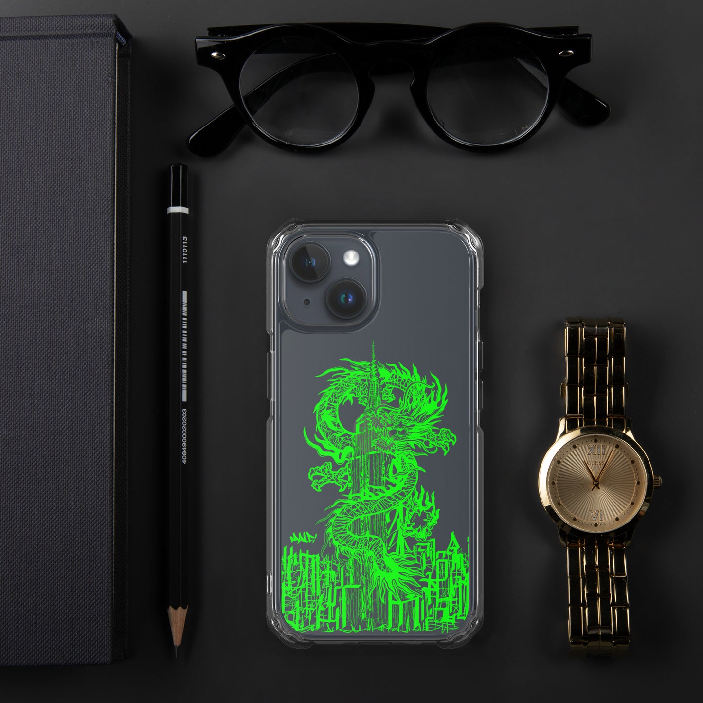 Year Of The Dragon for iPhone® Case Emerald