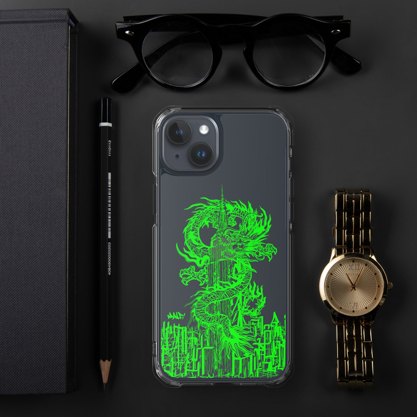 Year Of The Dragon for iPhone® Case Emerald