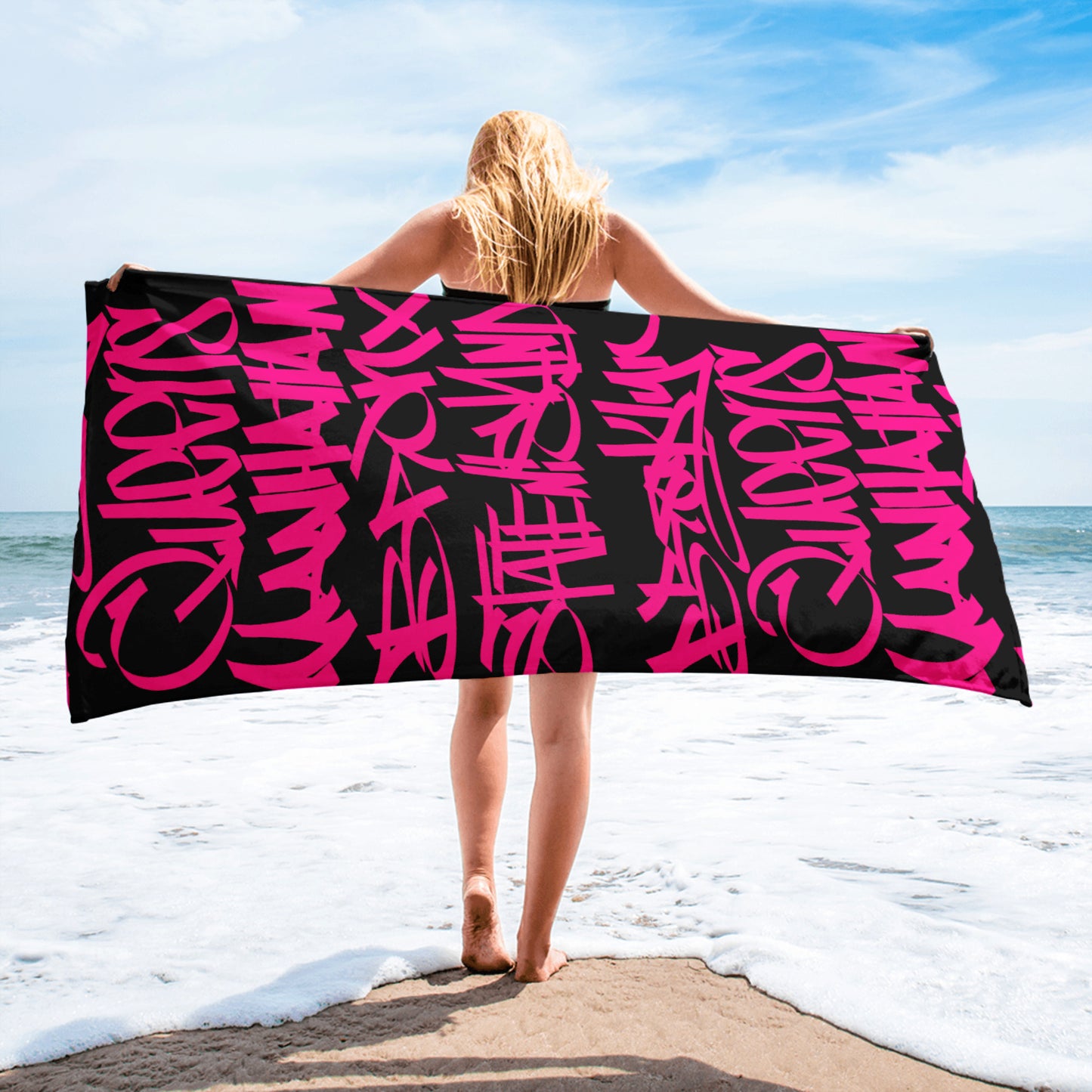 5 Boroughs Towel Magenta