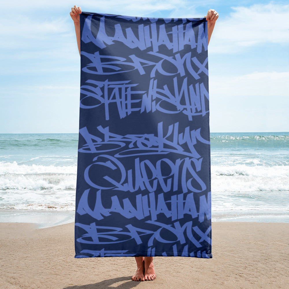 5 Boroughs Towel Azul