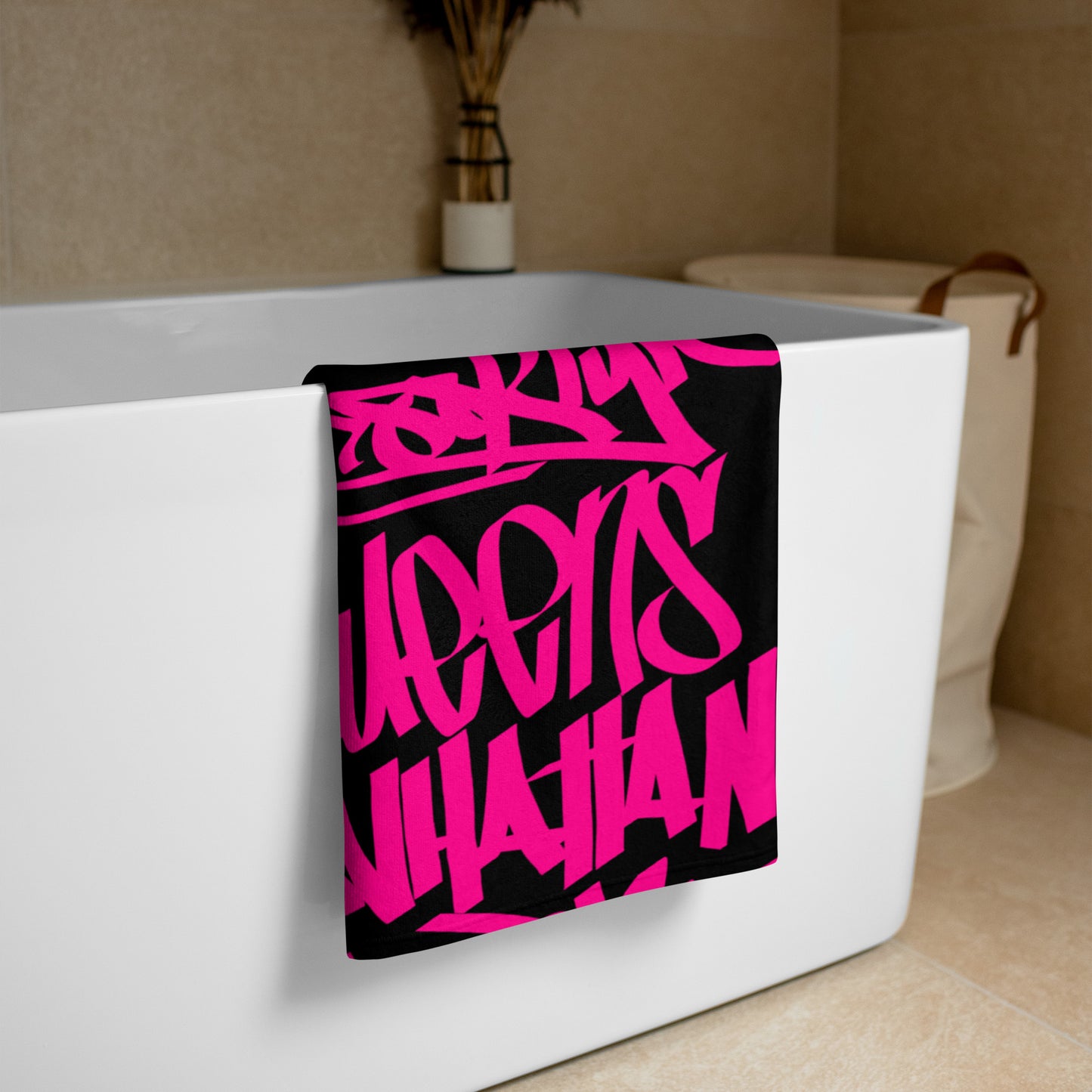 5 Boroughs Towel Magenta