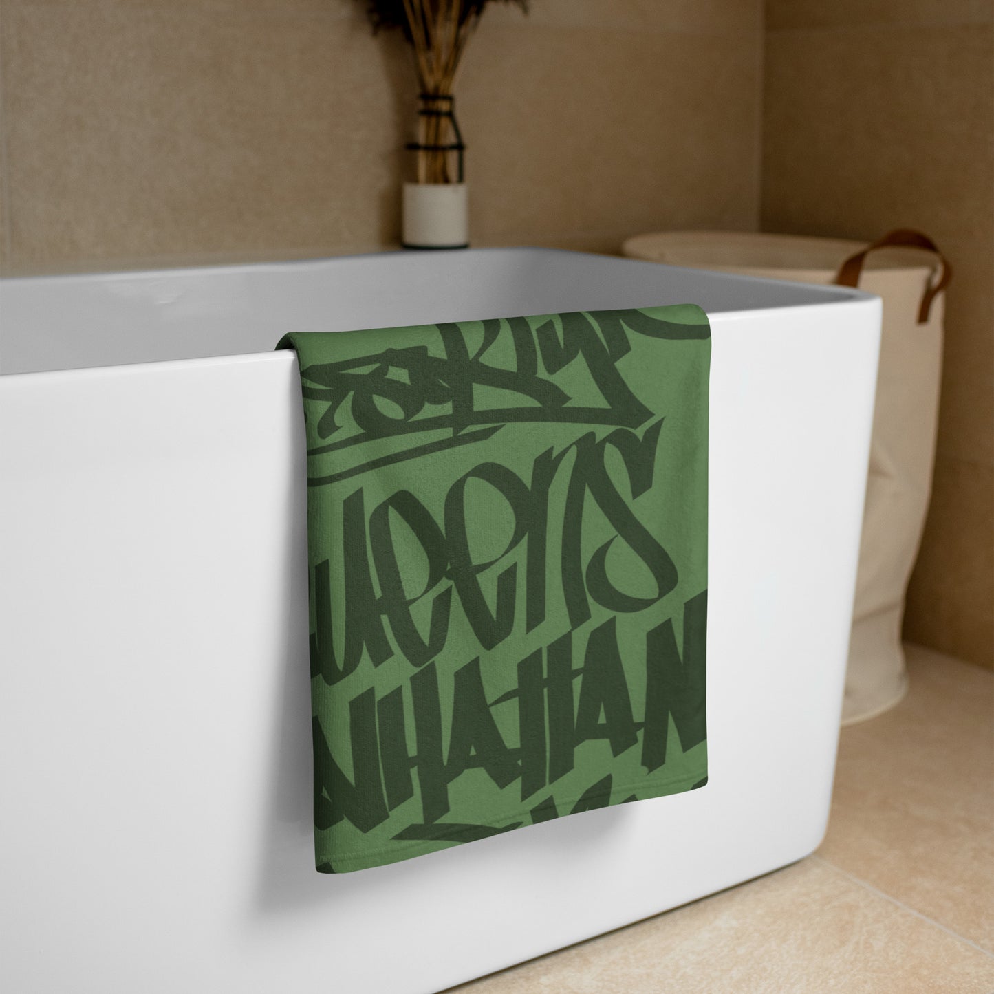 5 Boroughs Towel Olive