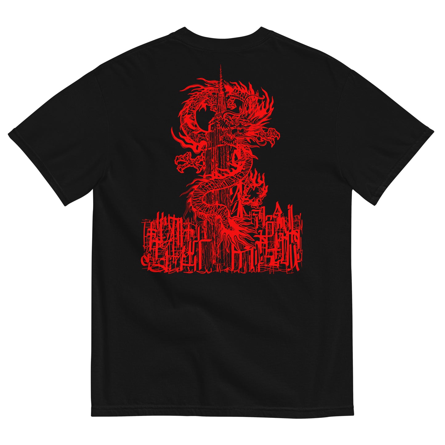 Year Of The Dragon Crimson Heavyweight Tee