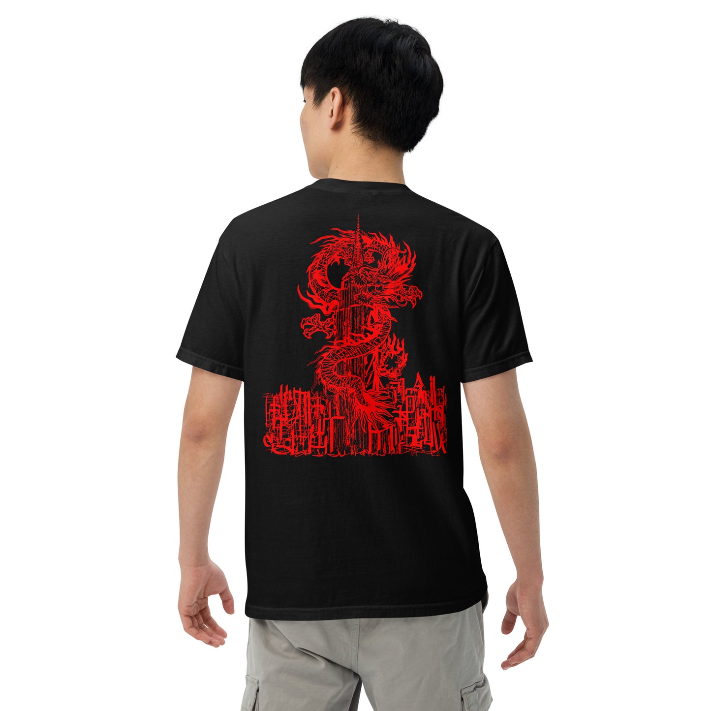 Year Of The Dragon Crimson Heavyweight Tee