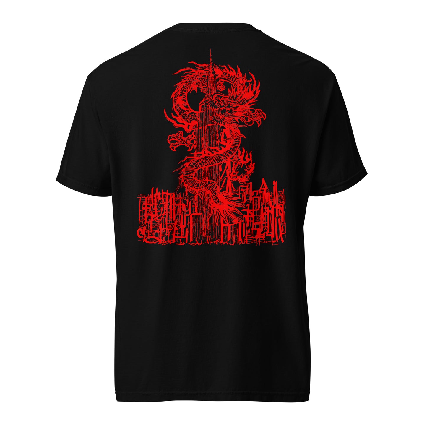 Year Of The Dragon Crimson Heavyweight Tee