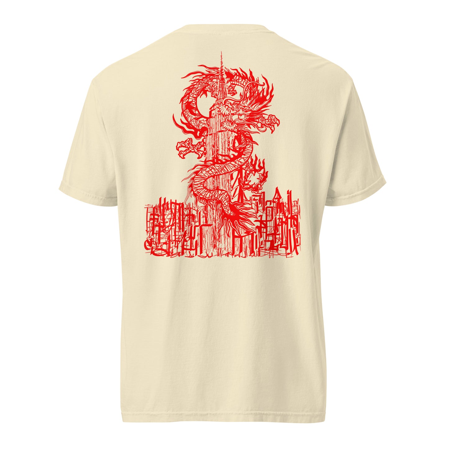 Year Of The Dragon Crimson Heavyweight Tee