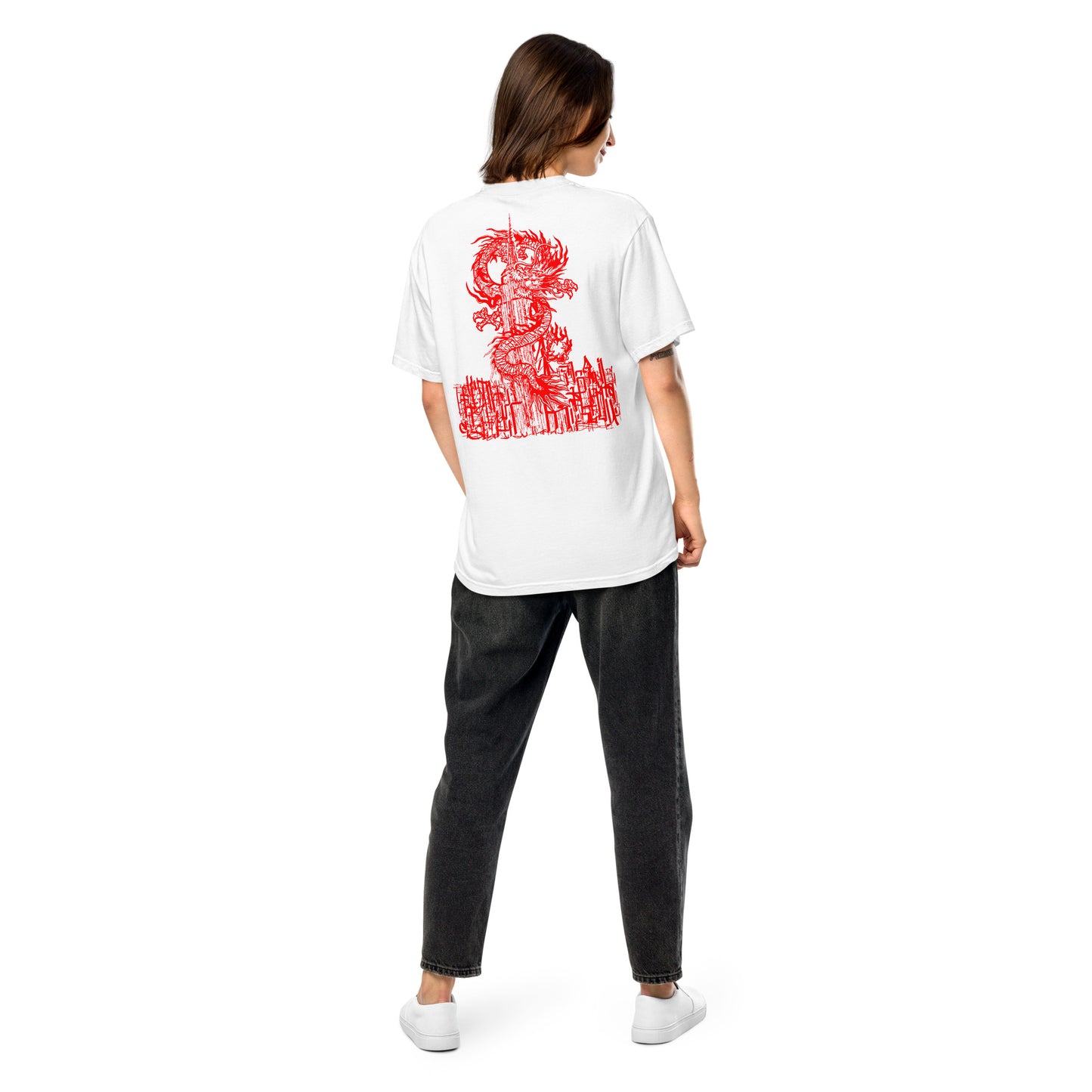 Year Of The Dragon Crimson Heavyweight Tee