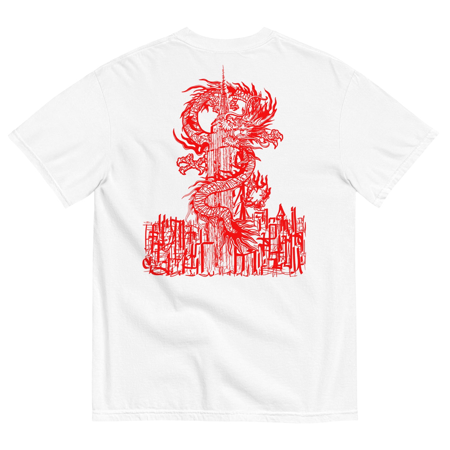 Year Of The Dragon Crimson Heavyweight Tee